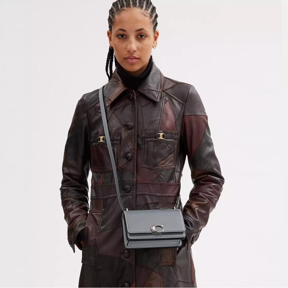 NWT Coach 1941 Bandit Crossbody in Silver / Grey Blue - Picture 12 of 14